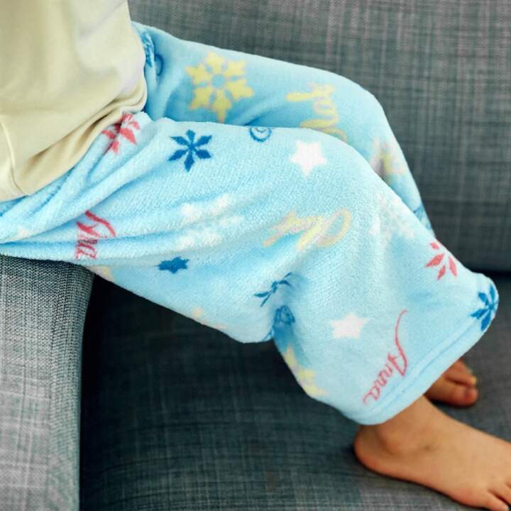 디즈니 아동 잠옷 엘사 밍크 수면 파자마 바지(스카이블루)