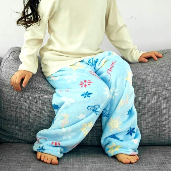디즈니 아동 잠옷 엘사 밍크 수면 파자마 바지(스카이블루)