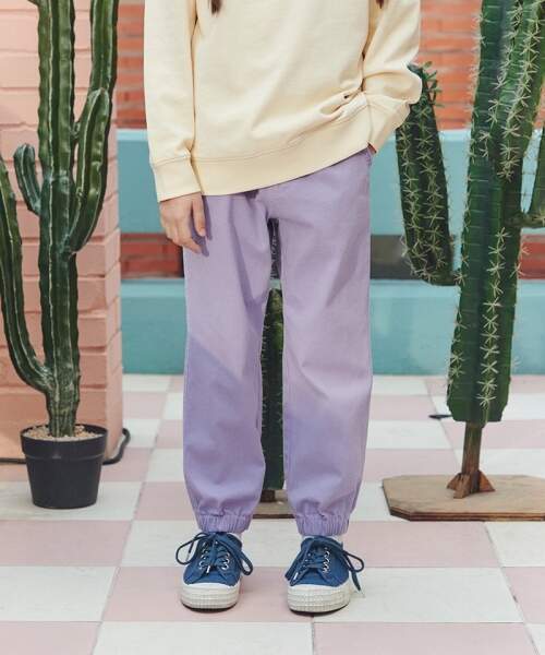10부 면스판 팬츠 (퍼플) OD231BPT02_LPU