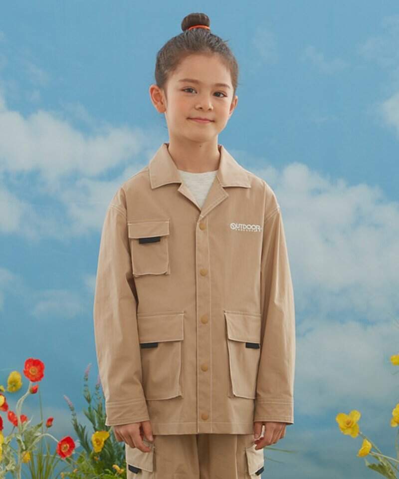 고프코어 우븐 자켓 (베이지) OD241OJK02_BEI